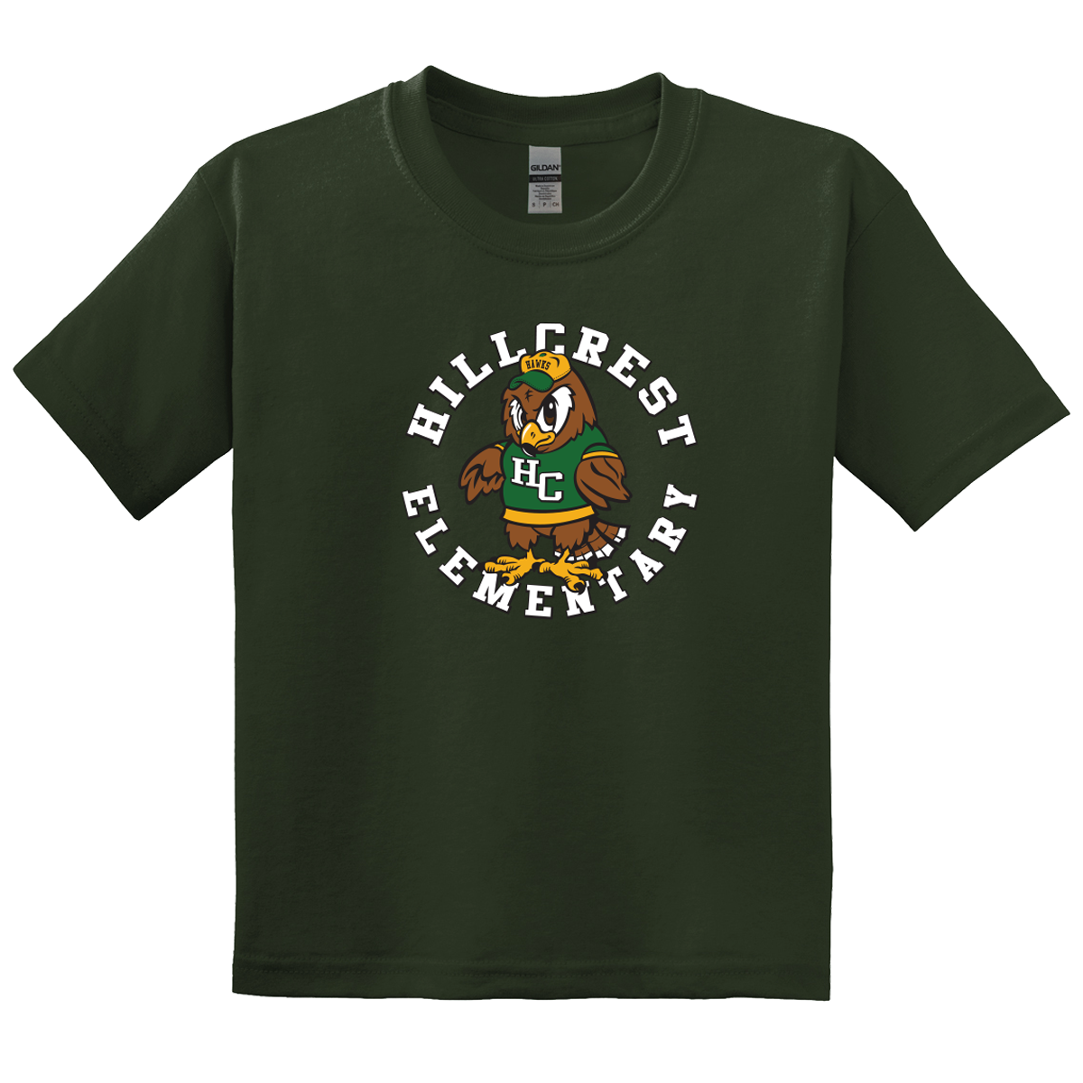 Hillcrest Basic Student T-Shirt - Forest Green