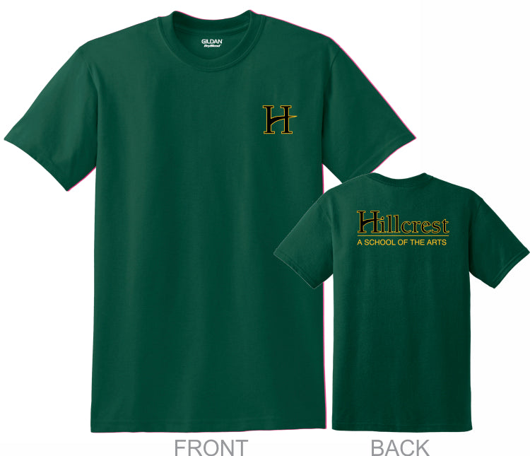 CLEARANCE - Hillcrest Basic Student T-Shirt - Forest Green