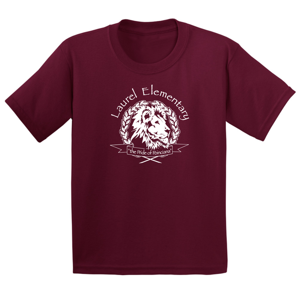 Laurel Elementary T-Shirt - (Youth & Adult Sizes) - Maroon