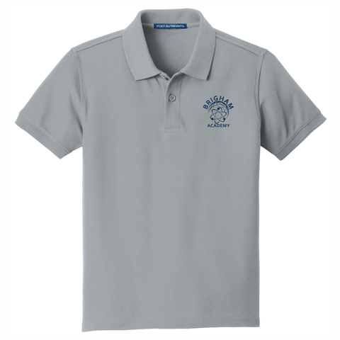 Brigham Academy ADULT SIZE Port Authority® Classic Pique Polo - Grey