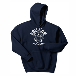 Brigham Academy YOUTH Hooded Sweatshirt - NAVY