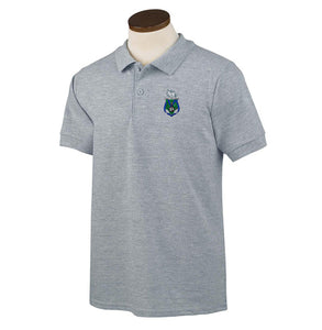 Jewett Academy Adult Embroidered Polo - Gusty Grey - 6th GRADE ONLY