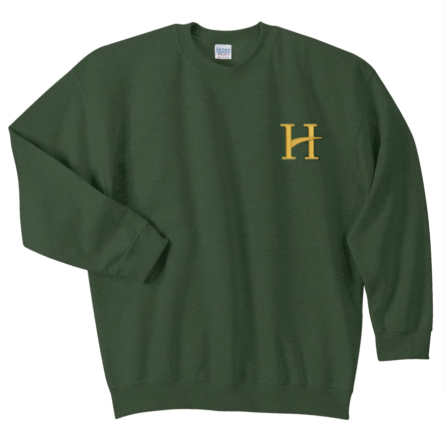 CLEARANCE - Hillcrest Basic Cotton/Poly Blend Sweatshirt - Forest
