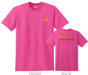 CLEARANCE - Hillcrest Basic Student T-Shirt - Heliconia