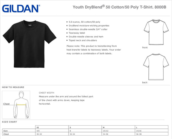 Hillcrest Basic Student T-Shirt - Black