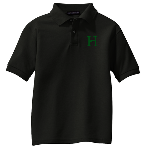 CLEARANCE - Hillcrest Youth & Adult Port Authority® Silk Touch™ Polo - Black