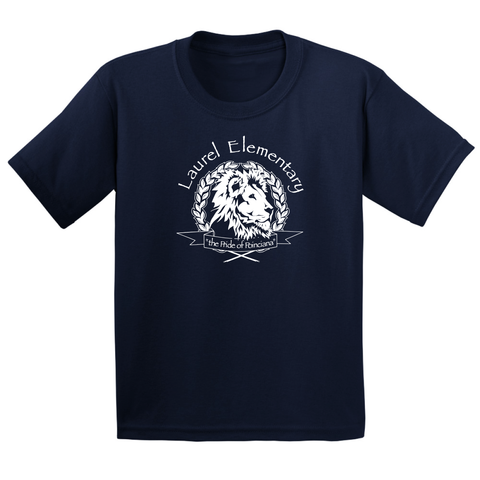 Laurel Elementary T-Shirt - (Youth & Adult) Sizes - Navy