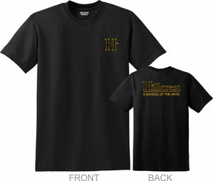 CLEARANCE - Hillcrest Basic Student T-Shirt - Black